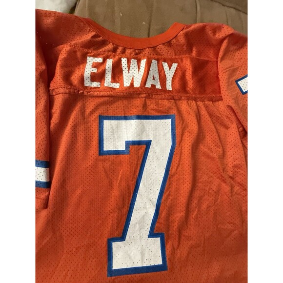 Denver Broncos John Elway Vintage #7 NFL Wilson Jersey USA Made Adult XL 1980s - Picture 7 of 12